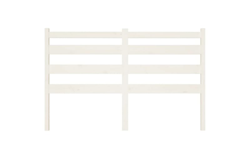 beBasic Sengegavl hvit 146x4x100 cm heltre furu - Hvit - Møbler - Senger - Sengetilbehør & sengegavl - Sengegavl