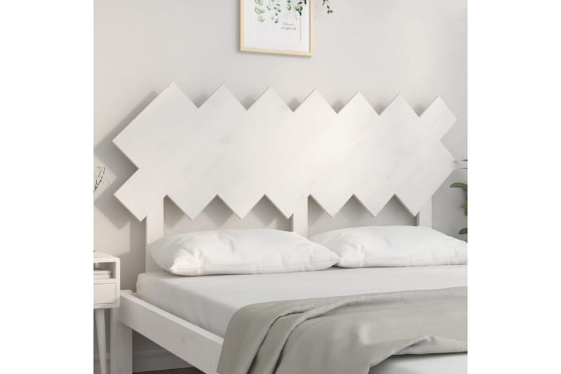 beBasic Sengegavl hvit 151,5x3x81 cm heltre furu - Hvit - Møbler - Senger - Sengetilbehør & sengegavl - Sengegavl