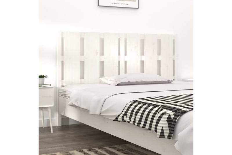 beBasic Sengegavl hvit 155,5x4x100 cm heltre furu - Hvit - Møbler - Senger - Sengetilbehør & sengegavl - Sengegavl
