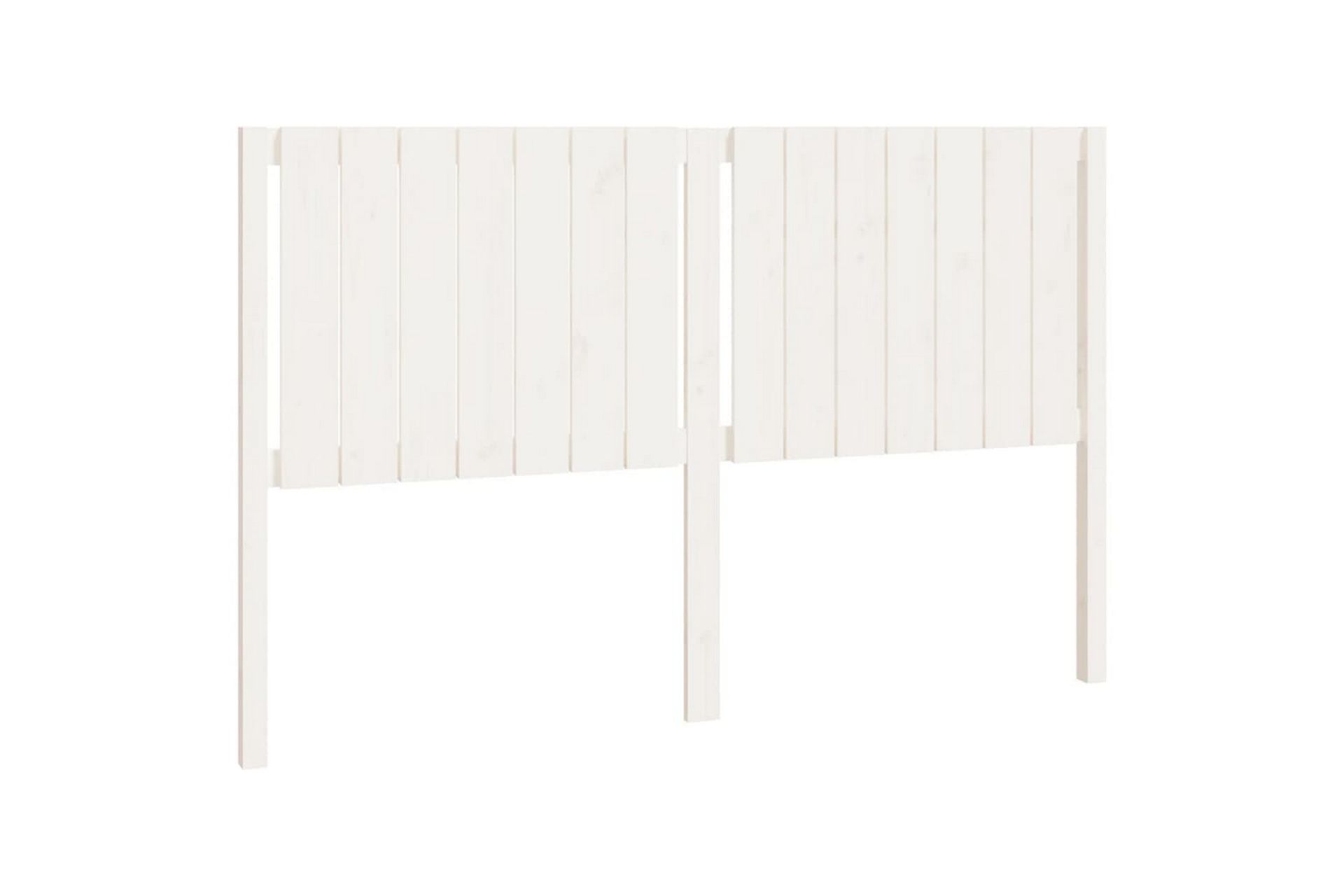 beBasic Sengegavl hvit 155,5x4x100 cm heltre furu - Hvit - Møbler - Senger - Sengetilbehør & sengegavl - Sengegavl