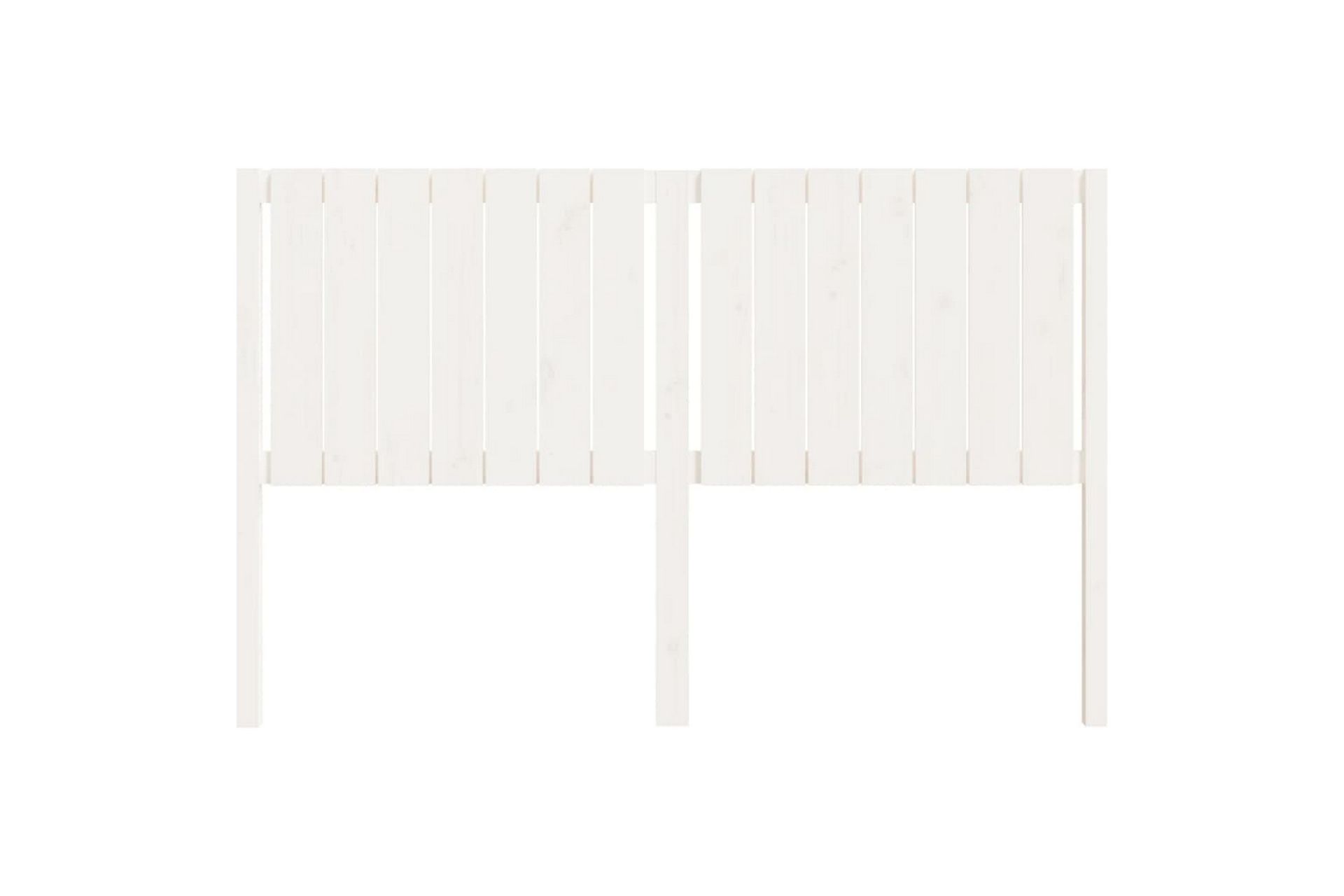 beBasic Sengegavl hvit 155,5x4x100 cm heltre furu - Hvit - Møbler - Senger - Sengetilbehør & sengegavl - Sengegavl