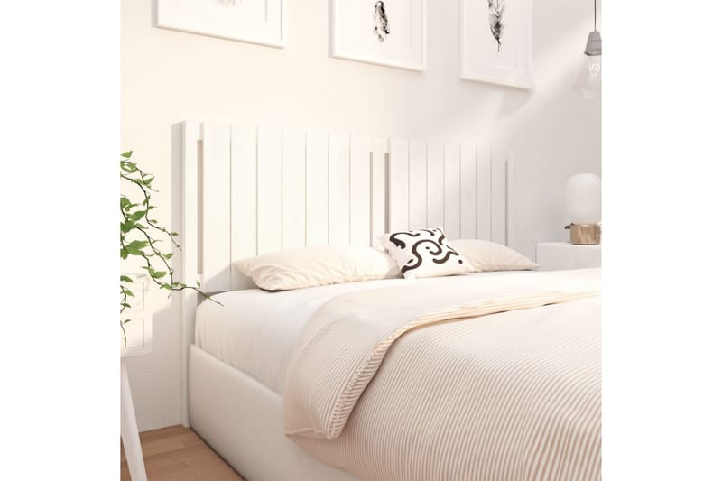 beBasic Sengegavl hvit 155,5x4x100 cm heltre furu - Hvit - Møbler - Senger - Sengetilbehør & sengegavl - Sengegavl