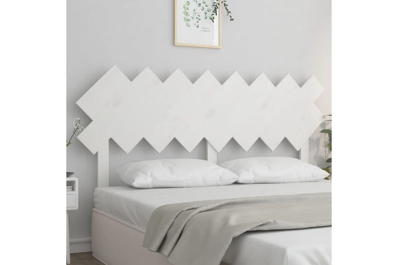 beBasic Sengegavl hvit 159,5x3x80,5 cm heltre furu - Hvit - Møbler - Senger - Sengetilbehør & sengegavl - Sengegavl