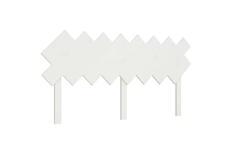 beBasic Sengegavl hvit 159,5x3x80,5 cm heltre furu - Hvit - Møbler - Senger - Sengetilbehør & sengegavl - Sengegavl