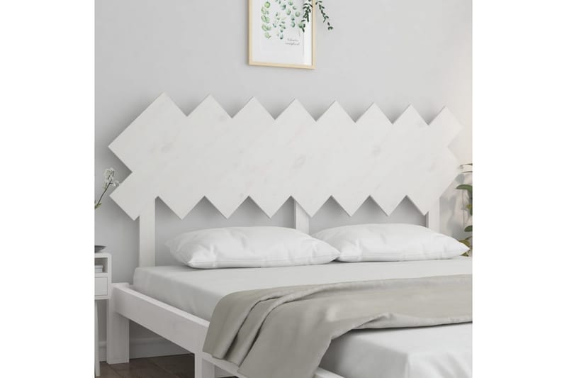 beBasic Sengegavl hvit 159,5x3x80,5 cm heltre furu - Hvit - Møbler - Senger - Sengetilbehør & sengegavl - Sengegavl