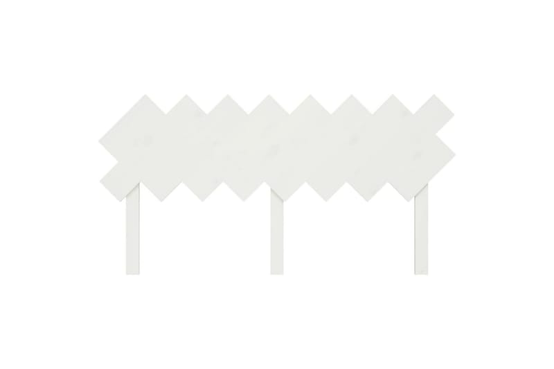 beBasic Sengegavl hvit 159,5x3x80,5 cm heltre furu - Hvit - Møbler - Senger - Sengetilbehør & sengegavl - Sengegavl