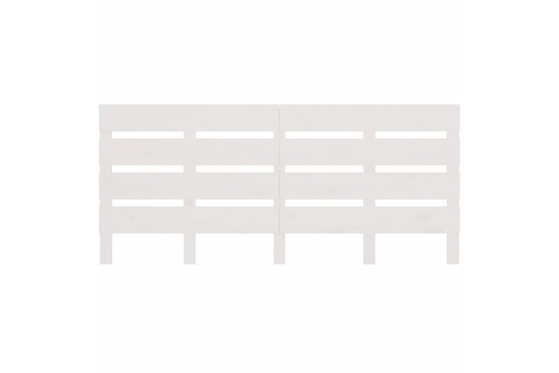 beBasic Sengegavl hvit 160x3x80 cm heltre furu - Hvit - Møbler - Senger - Sengetilbehør & sengegavl - Sengegavl