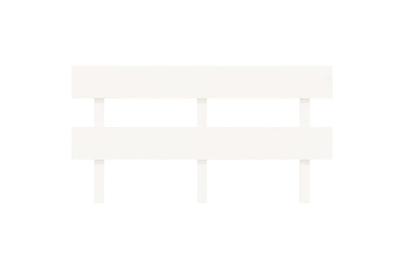 beBasic Sengegavl hvit 164x3x81 cm heltre furu - Hvit - Møbler - Senger - Sengetilbehør & sengegavl - Sengegavl