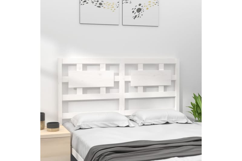 beBasic Sengegavl hvit 165,5x4x100 cm heltre furu - Hvit - Møbler - Senger - Sengetilbehør & sengegavl - Sengegavl