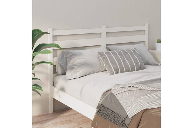 beBasic Sengegavl hvit 166x4x100 cm heltre furu - Hvit - Møbler - Senger - Sengetilbehør & sengegavl - Sengegavl