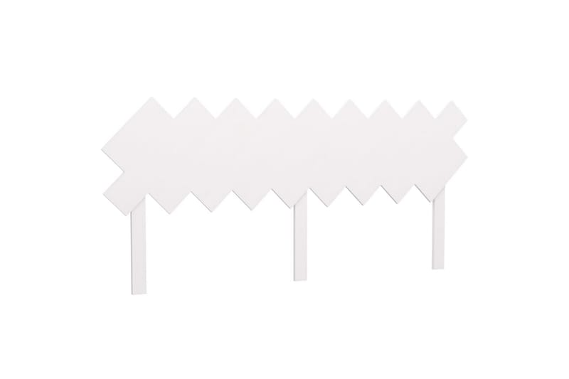 beBasic Sengegavl hvit 178x3x80,5 cm heltre furu - Hvit - Møbler - Senger - Sengetilbehør & sengegavl - Sengegavl