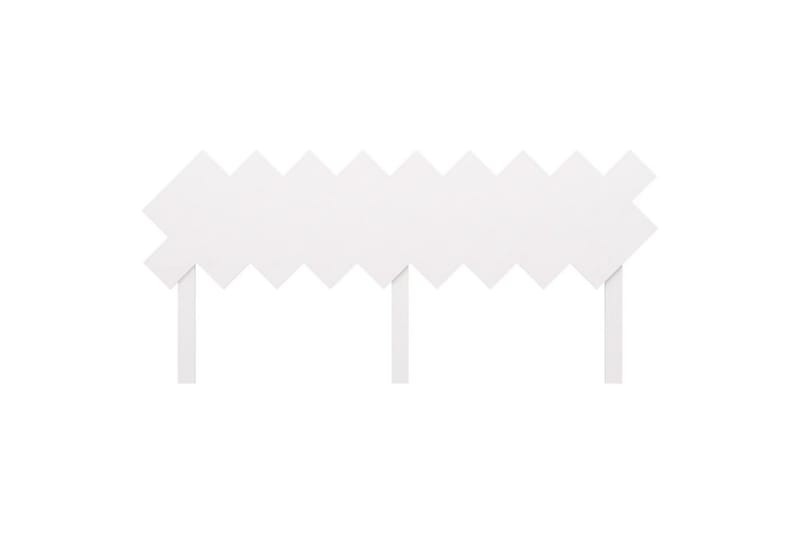 beBasic Sengegavl hvit 178x3x80,5 cm heltre furu - Hvit - Møbler - Senger - Sengetilbehør & sengegavl - Sengegavl