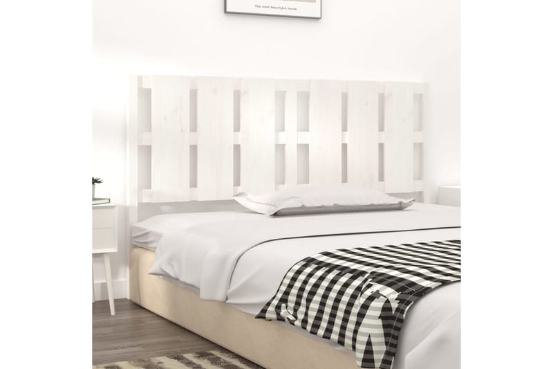 beBasic Sengegavl hvit 185,5x4x100 cm heltre furu - Hvit - Møbler - Senger - Sengetilbehør & sengegavl - Sengegavl