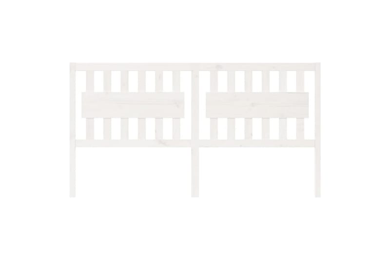 beBasic Sengegavl hvit 185,5x4x100 cm heltre furu - Hvit - Møbler - Senger - Sengetilbehør & sengegavl - Sengegavl