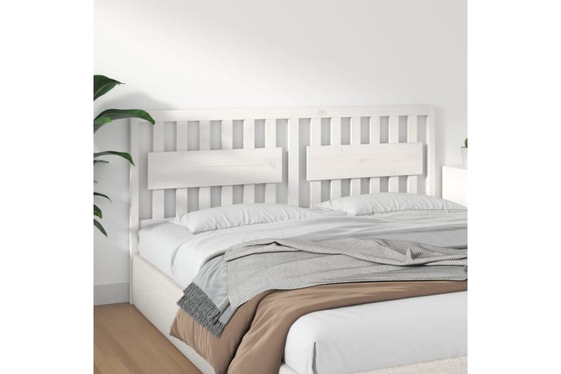 beBasic Sengegavl hvit 185,5x4x100 cm heltre furu - Hvit - Møbler - Senger - Sengetilbehør & sengegavl - Sengegavl