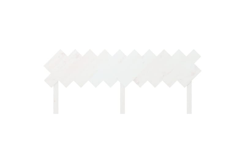 beBasic Sengegavl hvit 196x3x80,5 cm heltre furu - Hvit - Møbler - Senger - Sengetilbehør & sengegavl - Sengegavl