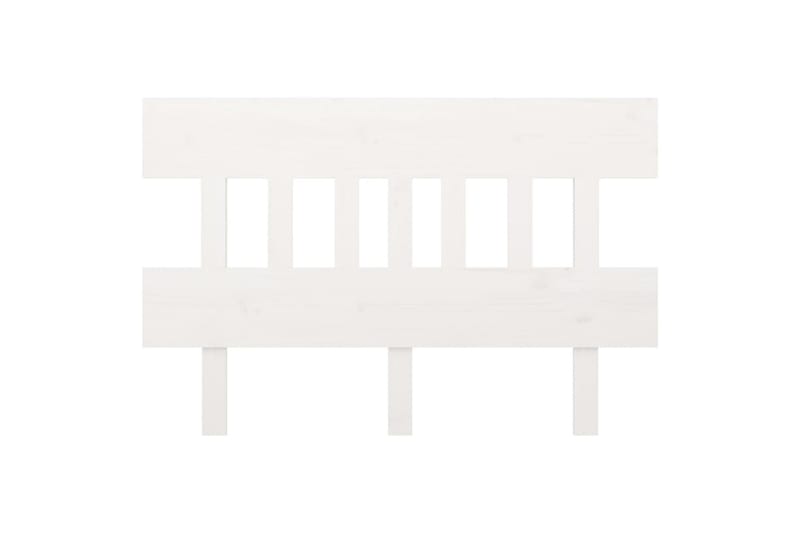 beBasic Sengegavl hvit 203,5x3x81 cm heltre furu - Hvit - Møbler - Senger - Sengetilbehør & sengegavl - Sengegavl