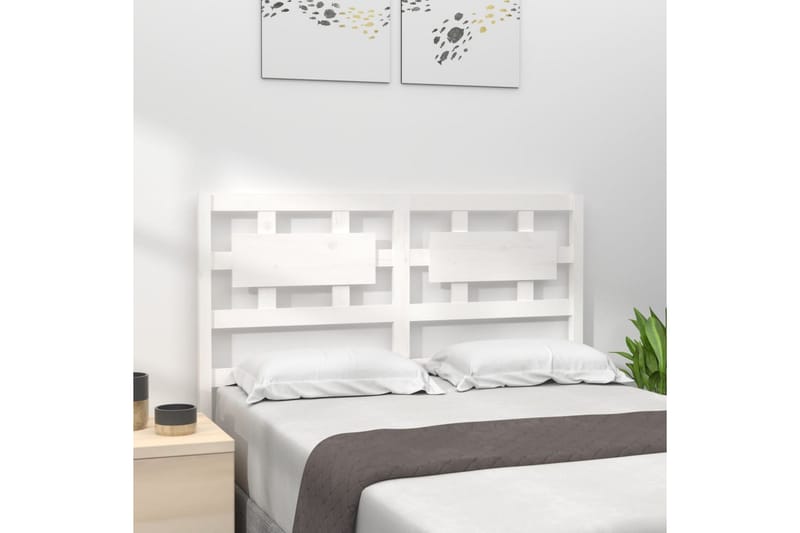 beBasic Sengegavl hvit 205,5x4x100 cm heltre furu - Hvit - Møbler - Senger - Sengetilbehør & sengegavl - Sengegavl