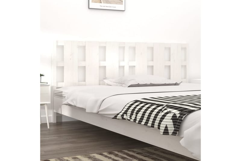 beBasic Sengegavl hvit 205,5x4x100 cm heltre furu - Hvit - Møbler - Senger - Sengetilbehør & sengegavl - Sengegavl