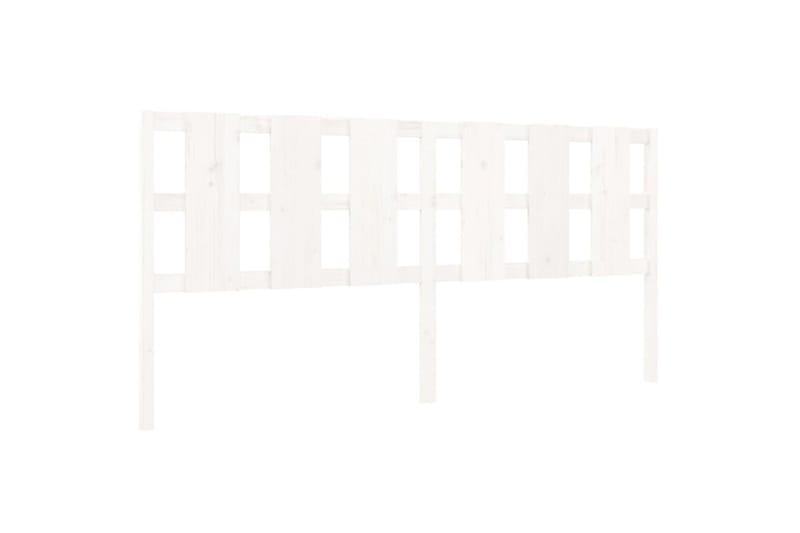 beBasic Sengegavl hvit 205,5x4x100 cm heltre furu - Hvit - Møbler - Senger - Sengetilbehør & sengegavl - Sengegavl
