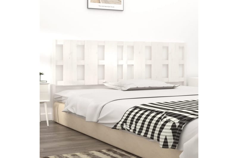beBasic Sengegavl hvit 205,5x4x100 cm heltre furu - Hvit - Møbler - Senger - Sengetilbehør & sengegavl - Sengegavl