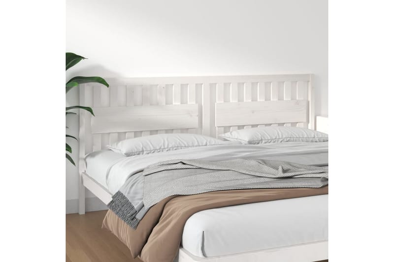 beBasic Sengegavl hvit 205,5x4x100 cm heltre furu - Hvit - Møbler - Senger - Sengetilbehør & sengegavl - Sengegavl