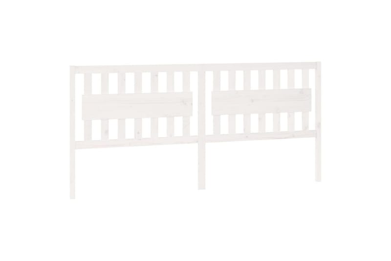 beBasic Sengegavl hvit 205,5x4x100 cm heltre furu - Hvit - Møbler - Senger - Sengetilbehør & sengegavl - Sengegavl