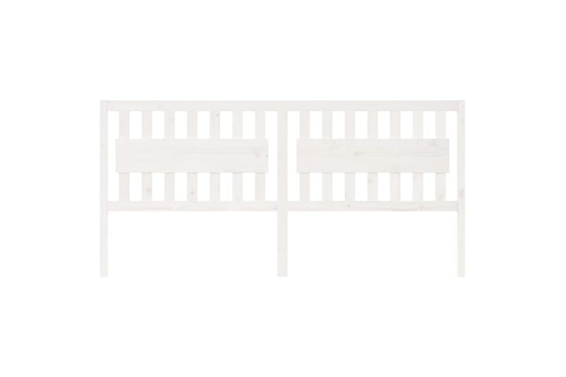 beBasic Sengegavl hvit 205,5x4x100 cm heltre furu - Hvit - Møbler - Senger - Sengetilbehør & sengegavl - Sengegavl