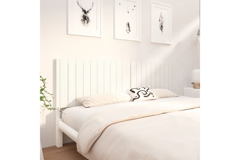 beBasic Sengegavl hvit 205,5x4x100 cm heltre furu - Hvit - Møbler - Senger - Sengetilbehør & sengegavl - Sengegavl