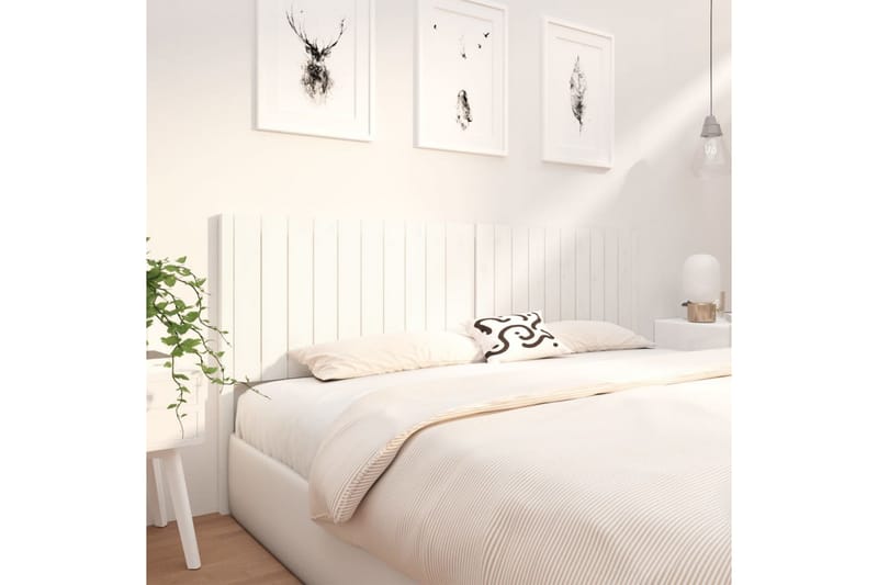 beBasic Sengegavl hvit 205,5x4x100 cm heltre furu - Hvit - Møbler - Senger - Sengetilbehør & sengegavl - Sengegavl
