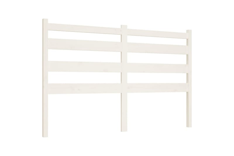 beBasic Sengegavl hvit 206x4x100 cm heltre furu - Hvit - Møbler - Senger - Sengetilbehør & sengegavl - Sengegavl