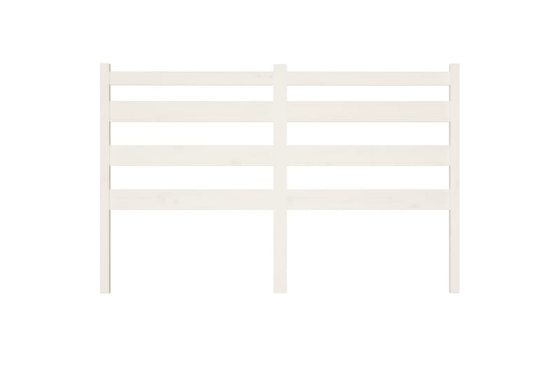 beBasic Sengegavl hvit 206x4x100 cm heltre furu - Hvit - Møbler - Senger - Sengetilbehør & sengegavl - Sengegavl