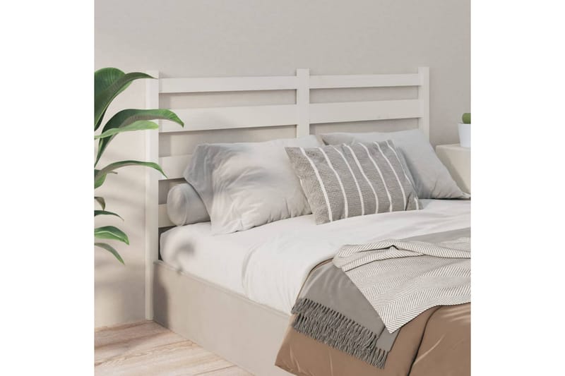 beBasic Sengegavl hvit 206x4x100 cm heltre furu - Hvit - Møbler - Senger - Sengetilbehør & sengegavl - Sengegavl