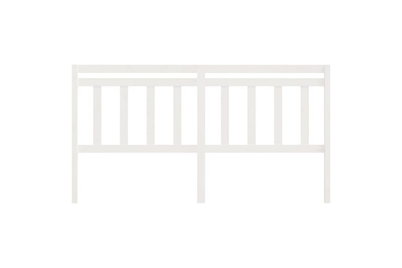 beBasic Sengegavl hvit 206x4x100 cm heltre furu - Hvit - Møbler - Senger - Sengetilbehør & sengegavl - Sengegavl
