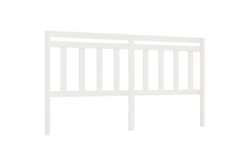 beBasic Sengegavl hvit 206x4x100 cm heltre furu - Hvit - Møbler - Senger - Sengetilbehør & sengegavl - Sengegavl