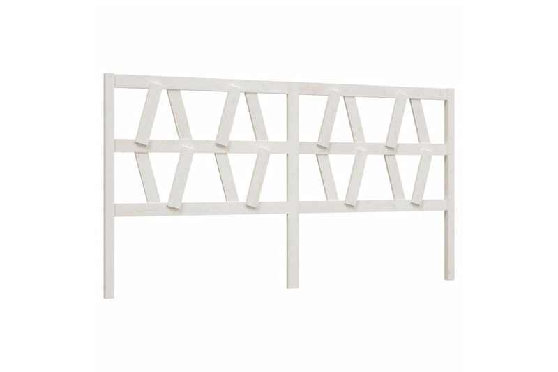 beBasic Sengegavl hvit 206x4x100 cm heltre furu - Hvit - Møbler - Senger - Sengetilbehør & sengegavl - Sengegavl