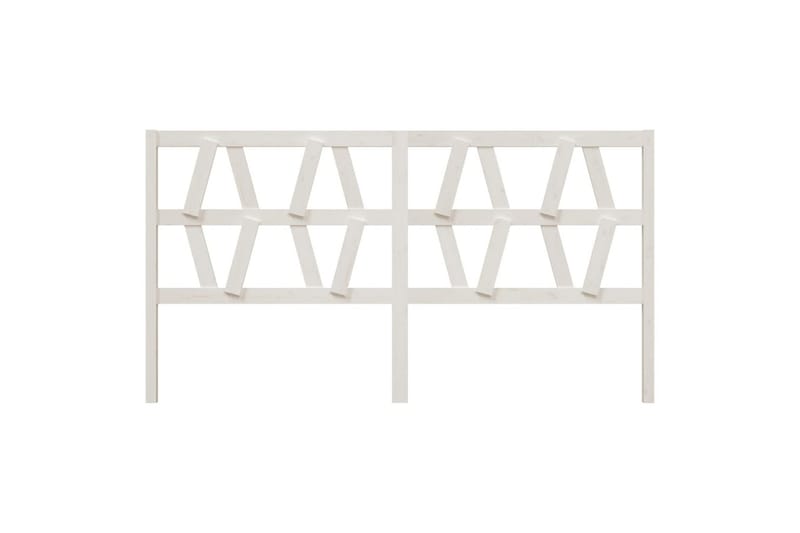 beBasic Sengegavl hvit 206x4x100 cm heltre furu - Hvit - Møbler - Senger - Sengetilbehør & sengegavl - Sengegavl
