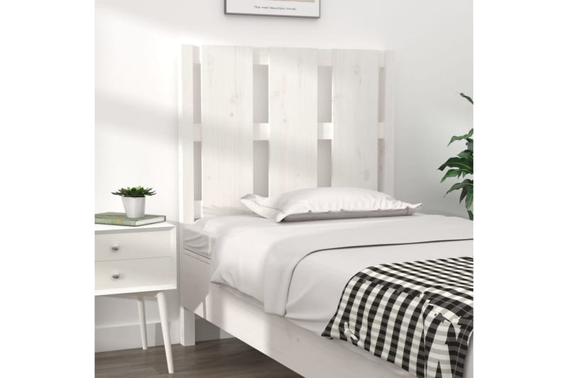 beBasic Sengegavl hvit 80,5x4x100 cm heltre furu - Hvit - Møbler - Senger - Sengetilbehør & sengegavl - Sengegavl
