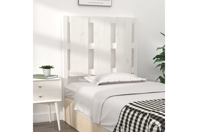 beBasic Sengegavl hvit 80,5x4x100 cm heltre furu - Hvit - Møbler - Senger - Sengetilbehør & sengegavl - Sengegavl