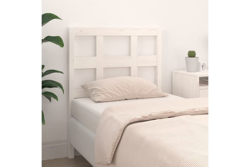 beBasic Sengegavl hvit 80,5x4x100 cm heltre furu - Hvit - Møbler - Senger - Sengetilbehør & sengegavl - Sengegavl