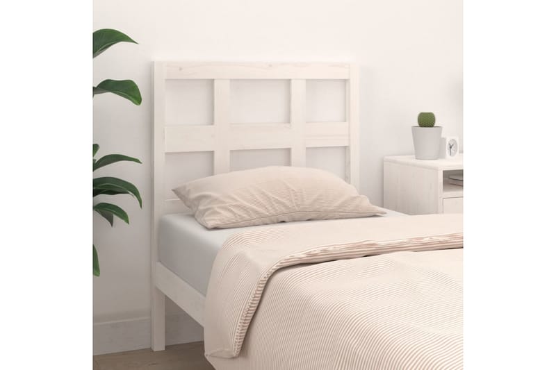 beBasic Sengegavl hvit 80,5x4x100 cm heltre furu - Hvit - Møbler - Senger - Sengetilbehør & sengegavl - Sengegavl