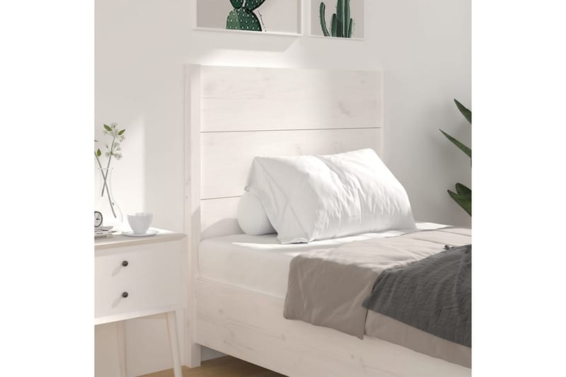 beBasic Sengegavl hvit 81x4x100 cm heltre furu - Hvit - Møbler - Senger - Sengetilbehør & sengegavl - Sengegavl