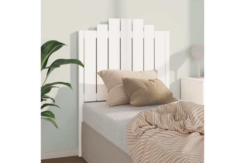 beBasic Sengegavl hvit 81x4x110 cm heltre furu - Hvit - Møbler - Senger - Sengetilbehør & sengegavl - Sengegavl