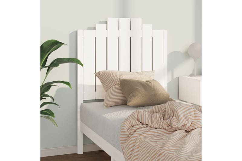 beBasic Sengegavl hvit 81x4x110 cm heltre furu - Hvit - Møbler - Senger - Sengetilbehør & sengegavl - Sengegavl