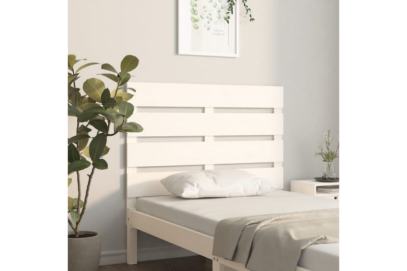 beBasic Sengegavl hvit 90x3x80 cm heltre furu - Hvit - Møbler - Senger - Sengetilbehør & sengegavl - Sengegavl