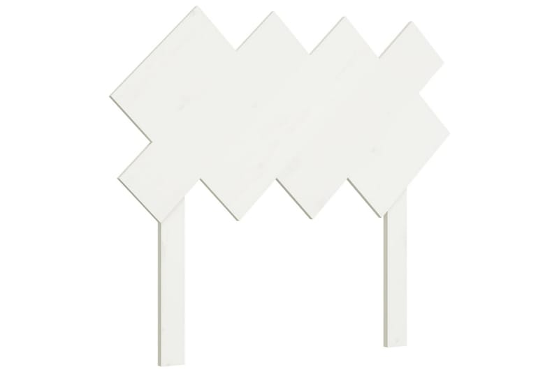 beBasic Sengegavl hvit 92x3x81 cm heltre furu - Hvit - Møbler - Senger - Sengetilbehør & sengegavl - Sengegavl