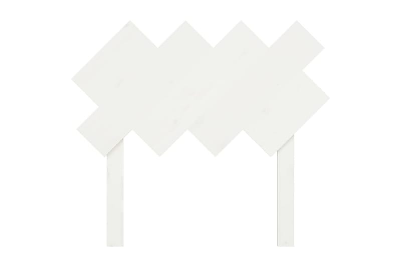 beBasic Sengegavl hvit 92x3x81 cm heltre furu - Hvit - Møbler - Senger - Sengetilbehør & sengegavl - Sengegavl