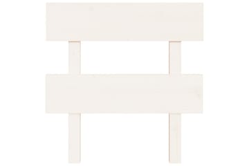 beBasic Sengegavl hvit 93,5x3x81 cm heltre furu - Hvit - Møbler - Senger - Sengetilbehør & sengegavl - Sengegavl