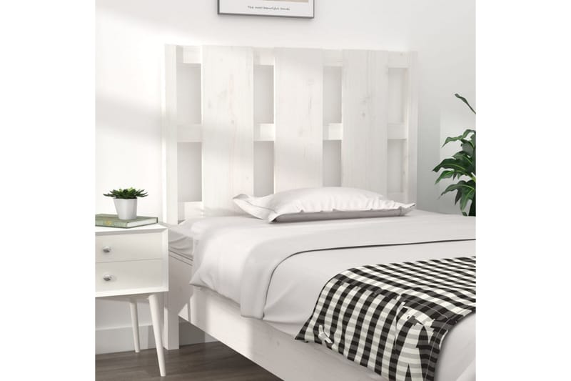 beBasic Sengegavl hvit 95,5x4x100 cm heltre furu - Hvit - Møbler - Senger - Sengetilbehør & sengegavl - Sengegavl