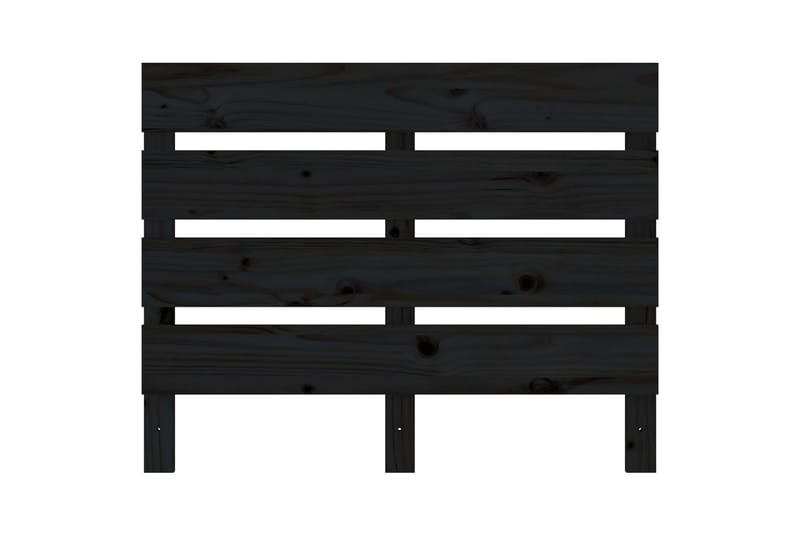 beBasic Sengegavl svart 100x3x80 cm heltre furu - Svart - Møbler - Senger - Sengetilbehør & sengegavl - Sengegavl